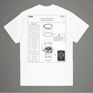 FTP Men's Short Sleeve Tee in White